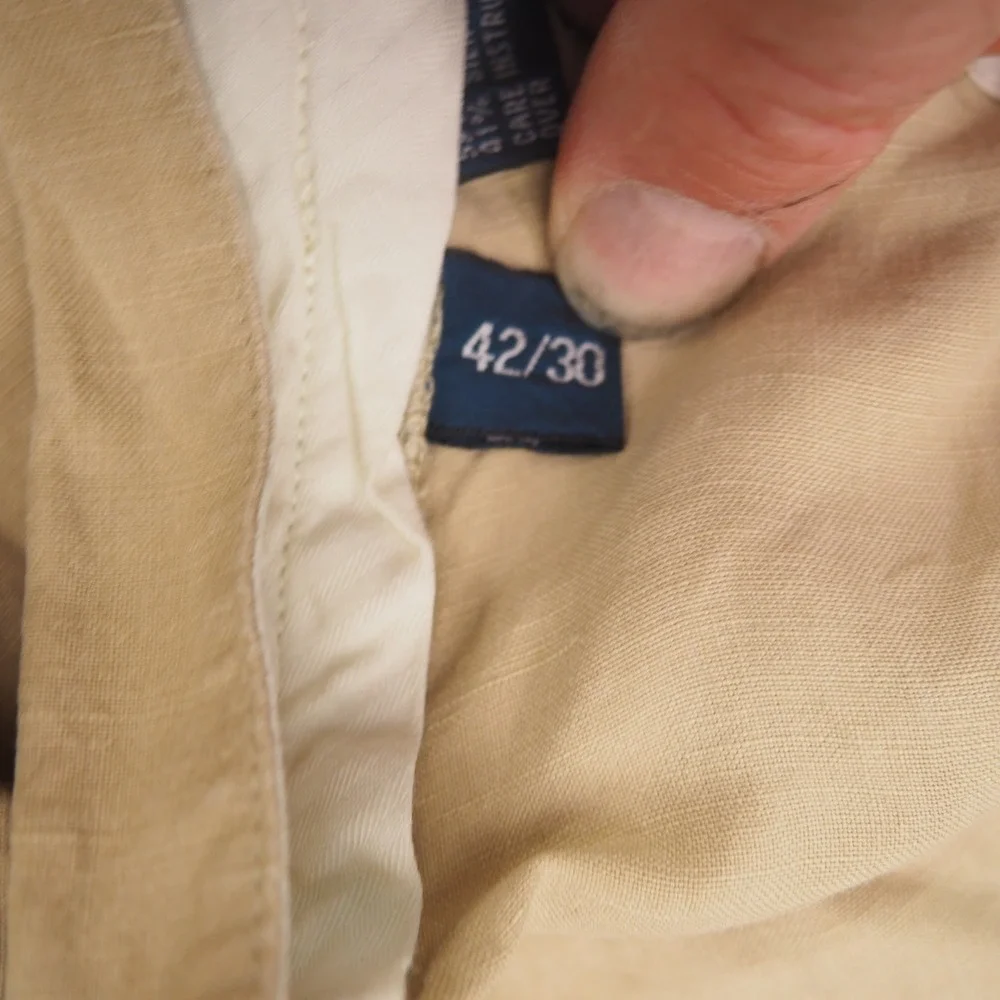 Polo Ralph Lauren Pants Mens 42x30 Chino Tan Preppy Coastal